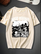 Trendy Skeleton & Letter Pattern Print Men&