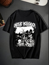 Trendy Skeleton & Letter Pattern Print Men&