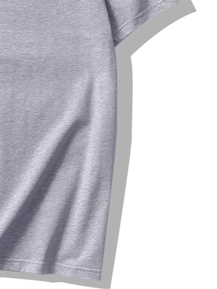 Trendy Skeleton & Letter Pattern Print Men&