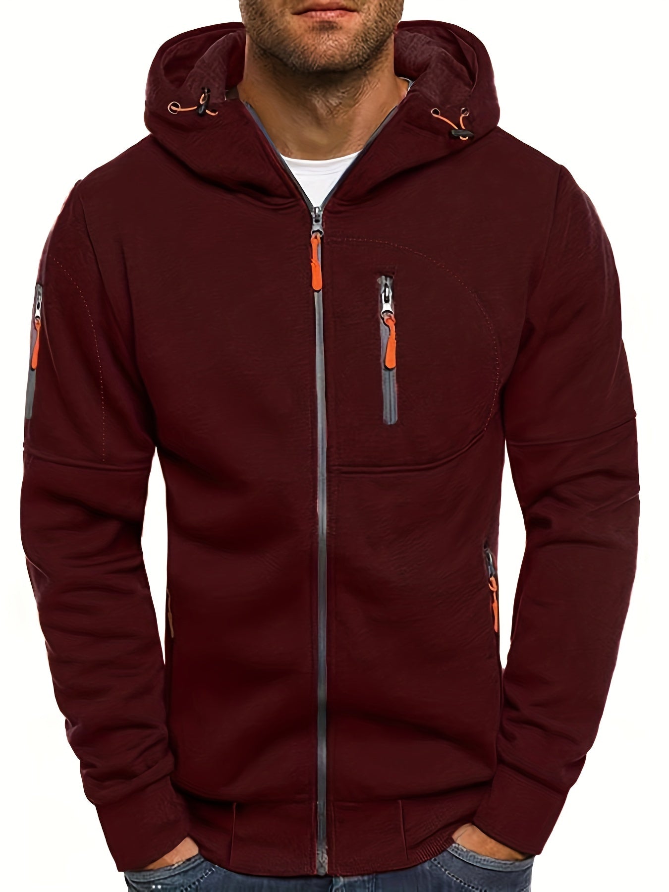 Casual Comfy Long Sleeve Hoodie - Men&