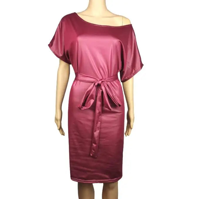 Casual Dresses Black Asymmetrical Sexy Faux - Lena & Miles Exquisite Boutique LLC.