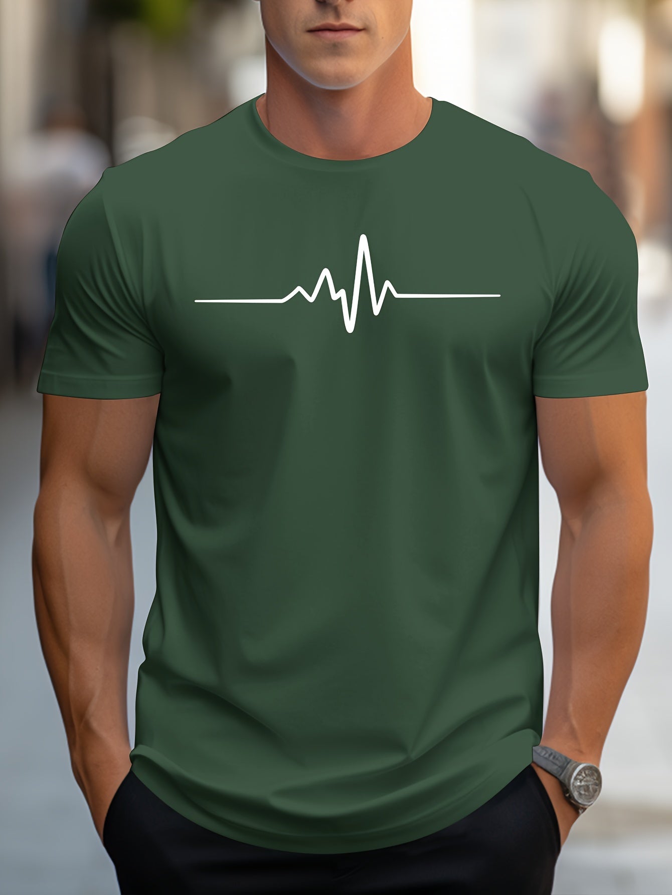 Creative Graphic Print Men&