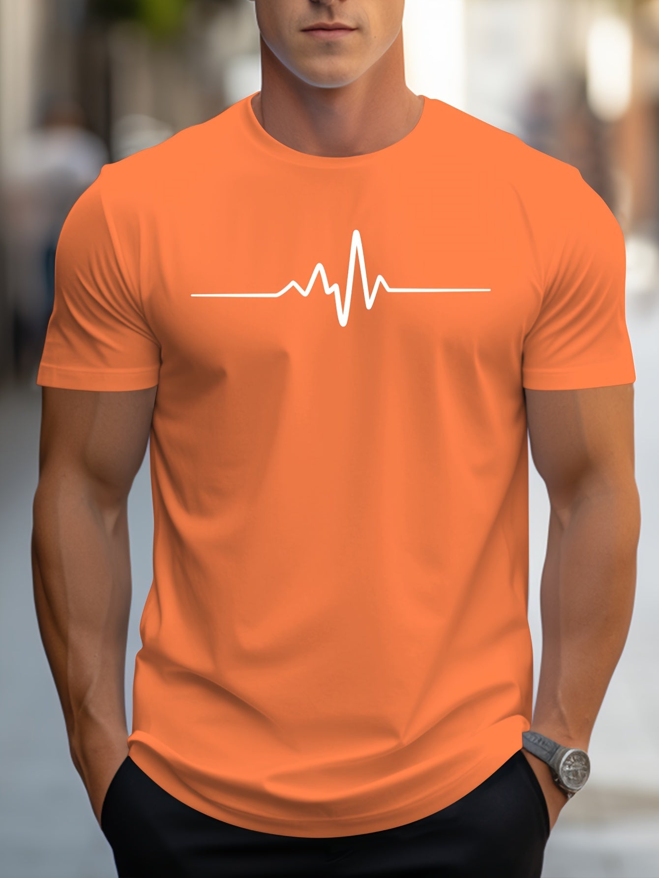 Creative Graphic Print Men&