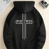 FAITH Print Kangaroo Pocket Hoodie, Casual Long Sleeve Drawstring Hoodies Sweatshirt, Men&