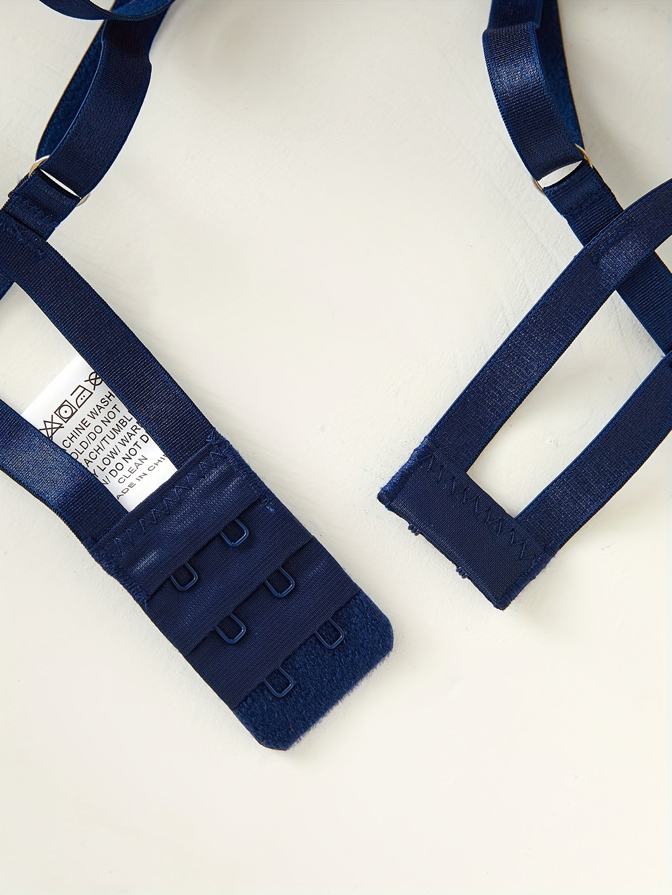 Floral Embroidery Lingerie Set, Cut Out Unlined Bra & Mesh Thong, Women&