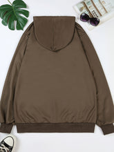 FORGIVEN Print Kangaroo Pocket Hoodie, Casual Long Sleeve Hoodies Sweatshirt, Men&