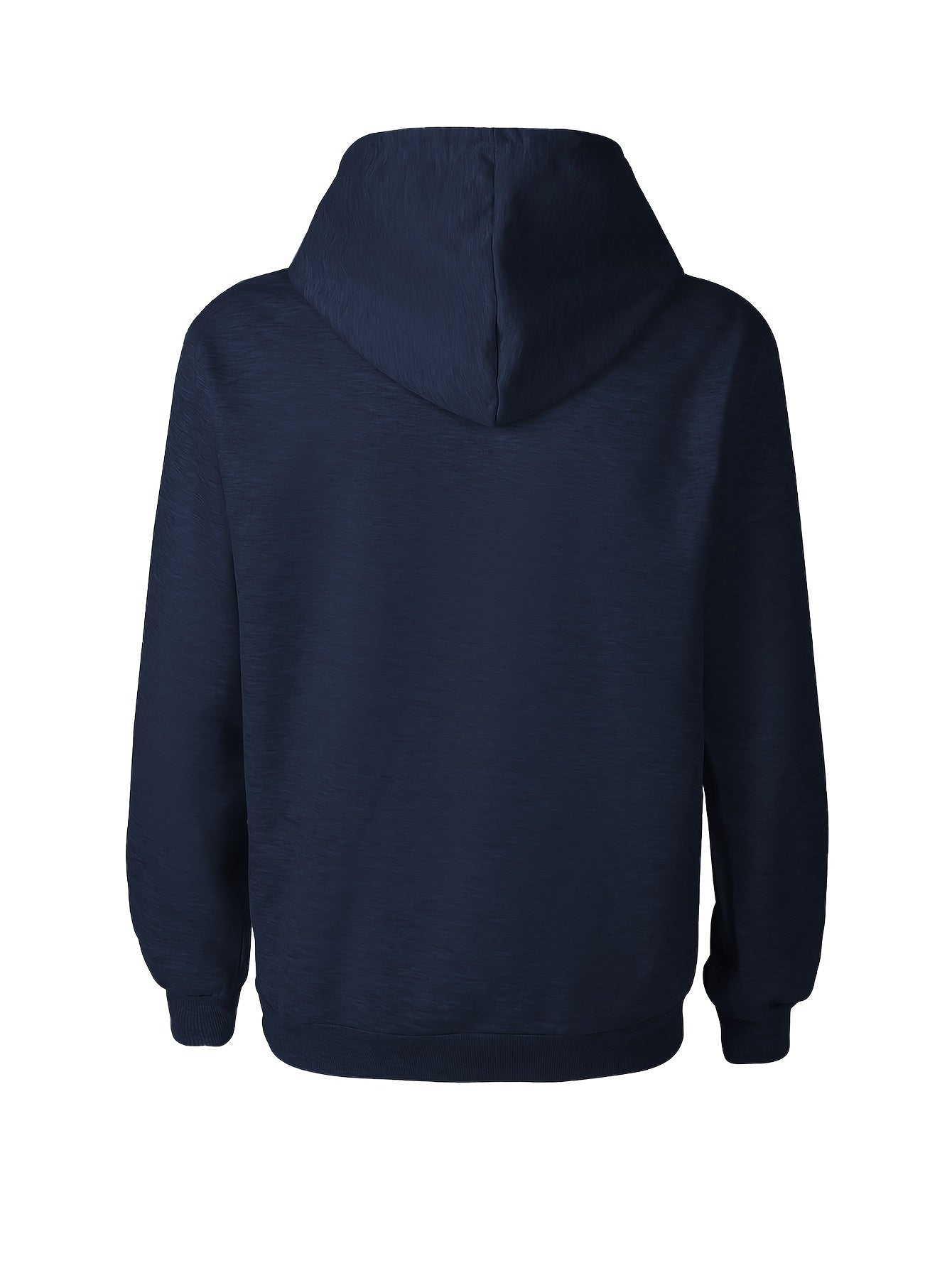 FORGIVEN Print Kangaroo Pocket Hoodie, Casual Long Sleeve Hoodies Sweatshirt, Men&