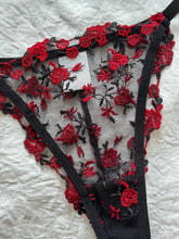 Romantic Floral Embroidered Lingerie Set - Seductive Hollow Out Unlined Bra & Ultra-Sheer Mesh Thong - Intimate Womens Sexy Underwear - Lena & Miles Exquisite Boutique LLC.