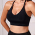 Seamless Halter Sports Bra, Comfy Yoga Fitness Adjustable Bra, Women&