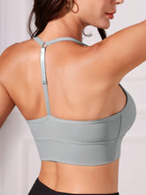 Seamless Halter Sports Bra, Comfy Yoga Fitness Adjustable Bra, Women&