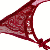 Seductive Floral Lace Garter Belt for Women - Soft Polyamide Knit Fabric, Sheer, Hand Washable, Sexy Lingerie Accessory for Thigh High Stockings - Lena & Miles Exquisite Boutique LLC.