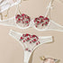 Sexy Floral Embroidery Lingerie Set - Women&