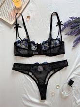Sexy Floral Embroidery Lingerie Set - Women&
