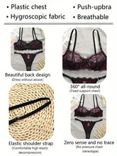 Sexy Floral Lace Lingerie Set with Ultra-Thin Unlined Bra and Mesh Panties for Women - Comfortable and Breathable Underwear - Lena & Miles Exquisite Boutique LLC.