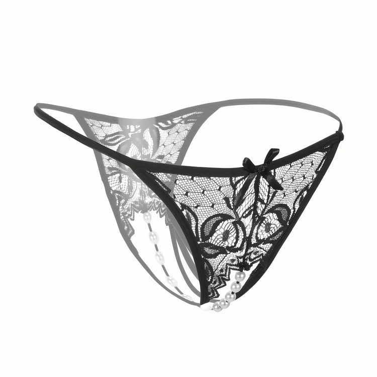 Sexy Floral Lace Thongs - Comfortable Women&