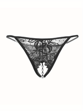 Sexy Floral Lace Thongs - Comfortable Women&