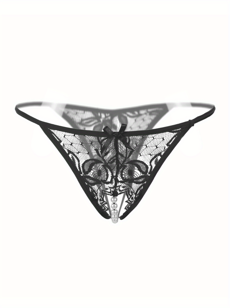 Sexy Floral Lace Thongs - Comfortable Women&