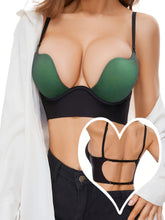 Simple Solid Scoop Bra, Comfy & Breathable Push Up Bra, Women&