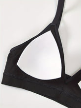 Simple Solid Wireless Bra, Comfy & Breathable Stretch Intimates Bra, Women&