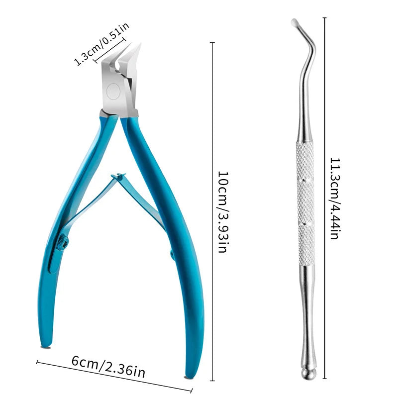 Toe Nail Clipper For Ingrown Or Thick Toenails Toenails Trimmer Professional Podiatrist Toenail Nipper With Stainless Steel Supe - Lena & Miles Exquisite Boutique LLC.