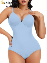 Shapewear Bodysuit Tummy Control Women Slimming Body Shaper Deep V-Neck Body Suits with Built in Bra - Lena & Miles Exquisite Boutique LLC.
