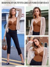 Shapewear Bodysuit Tummy Control Women Slimming Body Shaper Deep V-Neck Body Suits with Built in Bra - Lena & Miles Exquisite Boutique LLC.