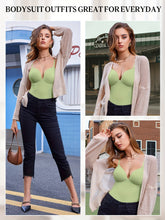 Shapewear Bodysuit Tummy Control Women Slimming Body Shaper Deep V-Neck Body Suits with Built in Bra - Lena & Miles Exquisite Boutique LLC.