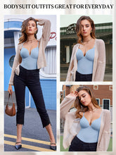 Shapewear Bodysuit Tummy Control Women Slimming Body Shaper Deep V-Neck Body Suits with Built in Bra - Lena & Miles Exquisite Boutique LLC.