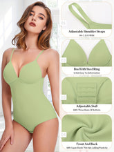 Shapewear Bodysuit Tummy Control Women Slimming Body Shaper Deep V-Neck Body Suits with Built in Bra - Lena & Miles Exquisite Boutique LLC.