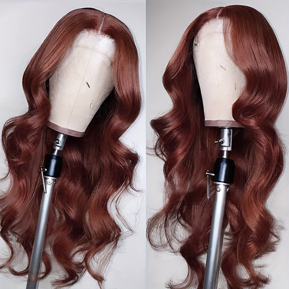 Reddish Brown Lace Front Human Hair Wigs - Lena & Miles Exquisite Boutique LLC.
