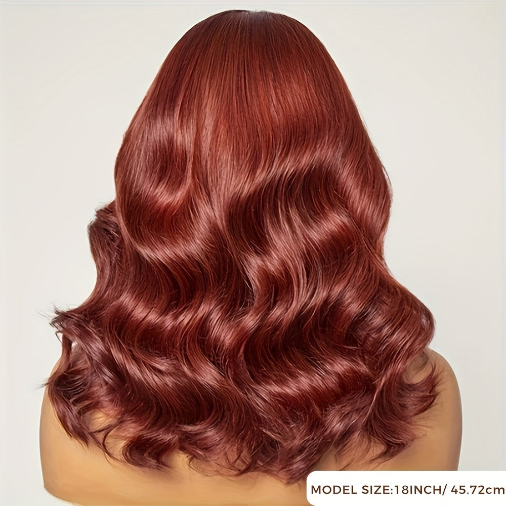 Reddish Brown Lace Front Human Hair Wigs - Lena & Miles Exquisite Boutique LLC.