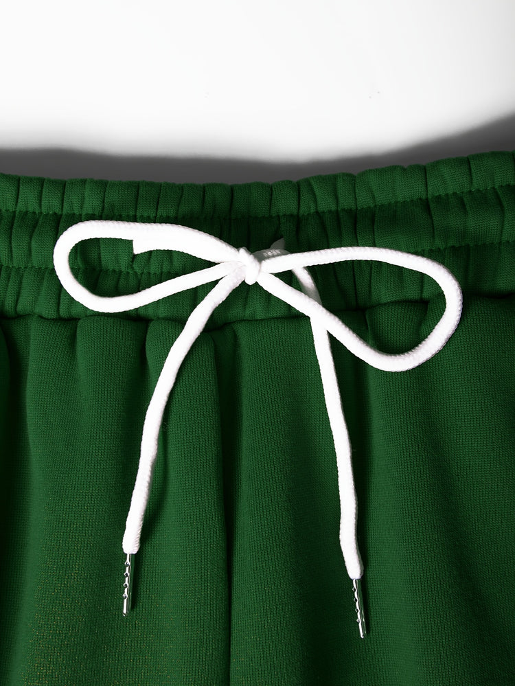 2Pcs Color Block Crew Neck Long Sleeve Pullover - Lena & Miles Exquisite Boutique LLC.