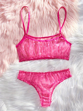 Elegant Polka Dot Mesh Unlined Bra & Panty Set - Sexy Semi-Sheer Lingerie with Bow Detail, Comfortable Knit - Lena & Miles Exquisite Boutique LLC.