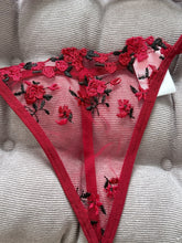 Romantic Floral Embroidered Lingerie Set - Lightweight Sheer Bra & Seductive Mesh Thong - Unlined, Feminine & Sexy Underwear for Women - Lena & Miles Exquisite Boutique LLC.