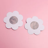 2 Pairs Ultra-Thin Sexy Black Lace Nipple Patches - Disposable, Breathable & Traceless, Snakeskin Pattern in Cross, Floral & Star Shapes for Women&