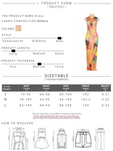 Weird Puss Colorful Print Dress Women Summer Trend Sleeveless Patchwork Skinny Elastic Bodycon Birthday Party Clubwear Vestidos - Lena & Miles Exquisite Boutique LLC.