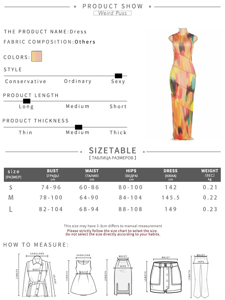 Weird Puss Colorful Print Dress Women Summer Trend Sleeveless Patchwork Skinny Elastic Bodycon Birthday Party Clubwear Vestidos - Lena & Miles Exquisite Boutique LLC.