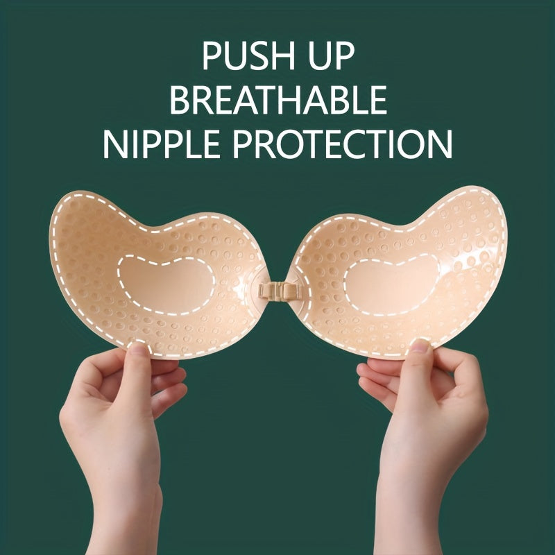 Invisible Stick-On Lift Bra, Comfort Strapless & Seamless Push Up Anti-convex Bra, Women&