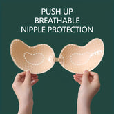 Invisible Stick-On Lift Bra, Comfort Strapless & Seamless Push Up Anti-convex Bra, Women&