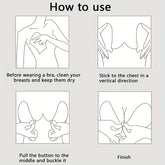 Invisible Stick-On Lift Bra, Comfort Strapless & Seamless Push Up Anti-convex Bra, Women&