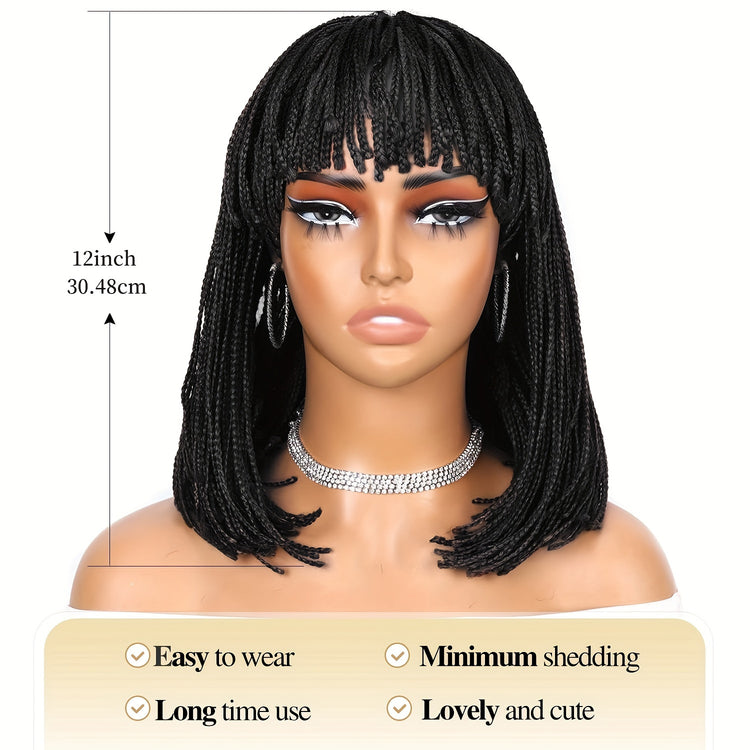 Braid Wig Short Braided Wigs For Women - Lena & Miles Exquisite Boutique LLC.