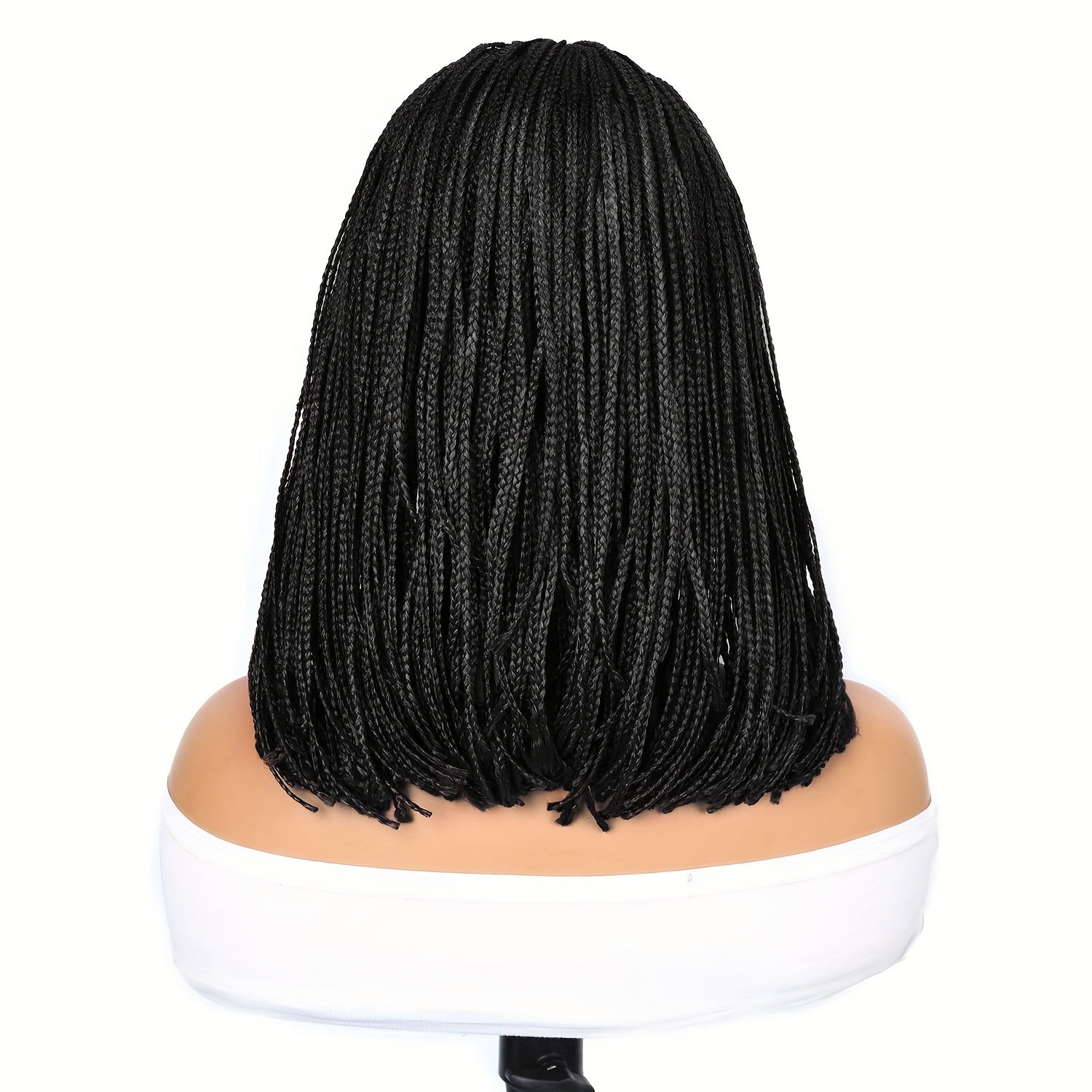 Braid Wig Short Braided Wigs For Women Synthetic Short Box Braided Wig With Bangs Small Box Braided Wigs Bob Braid Wigs - Lena & Miles Exquisite Boutique LLC.