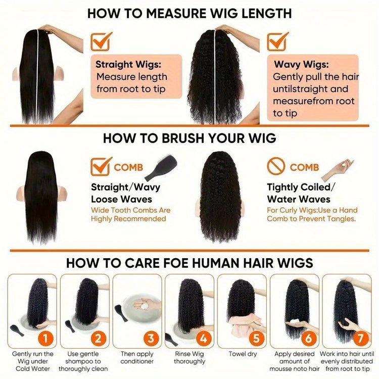 13x4 HD Lace Front Human Hair Wigs For - Lena & Miles Exquisite Boutique LLC.