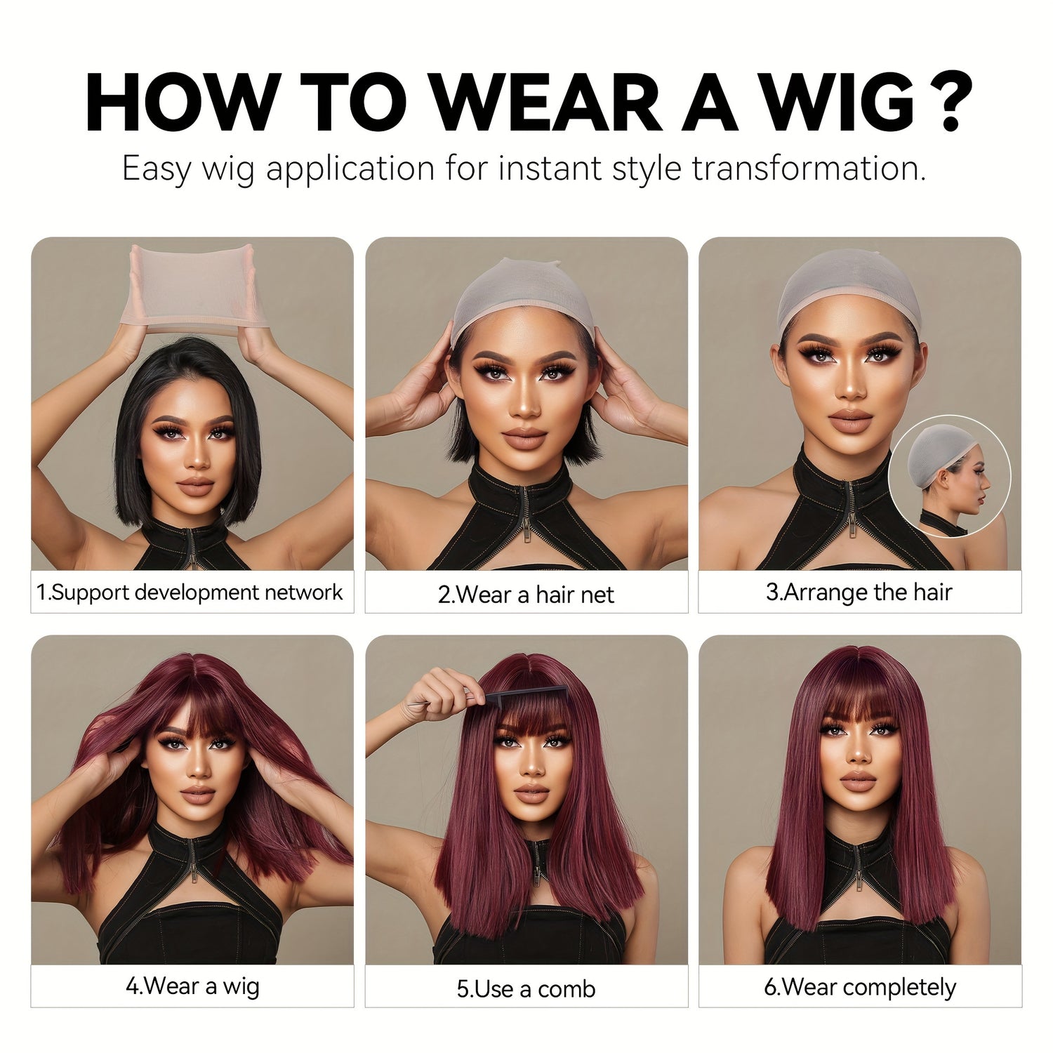 Synthetic 8 Inch Short Brown Wigs Pixie Cut Wigs For Women Daily Or Cosplay Use - Lena & Miles Exquisite Boutique LLC.