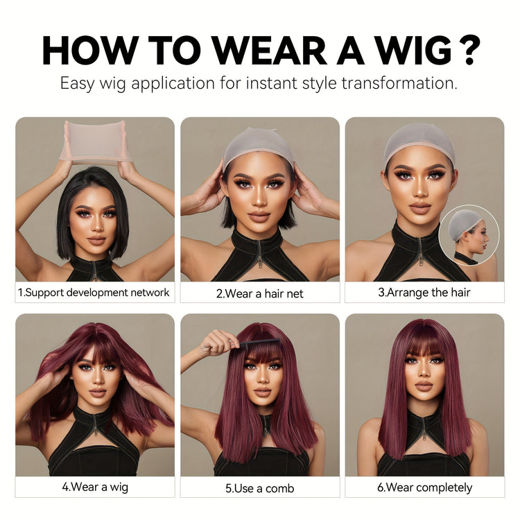 Synthetic 8 Inch Short Brown Wigs Pixie Cut Wigs For Women Daily Or Cosplay Use - Lena & Miles Exquisite Boutique LLC.