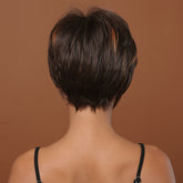 Synthetic 8 Inch Short Brown Wigs Pixie Cut Wigs For Women Daily Or Cosplay Use - Lena & Miles Exquisite Boutique LLC.