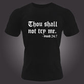 Gothic Style Letter Print Men&