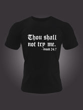 Gothic Style Letter Print Men&