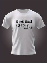 Gothic Style Letter Print Men&