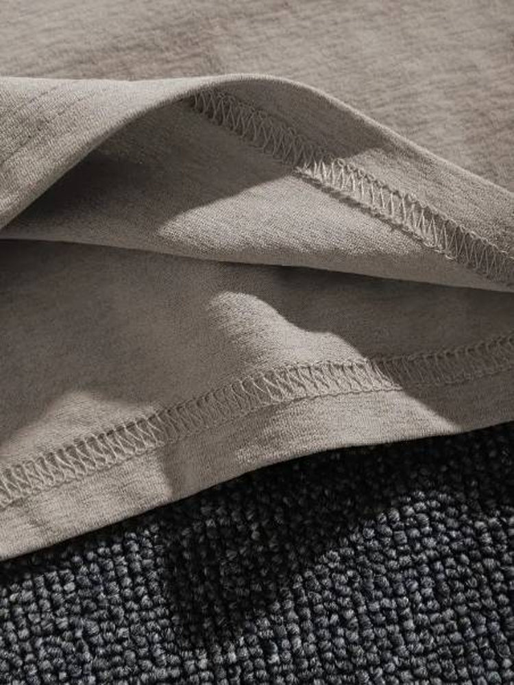 Gothic Style Letter Print Men&